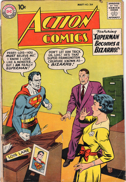 Action Comics #264 Silver Age Early Bizzaro FR