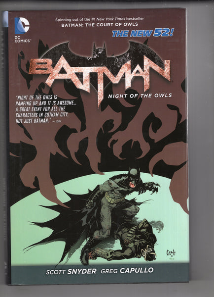 Batman Night Of The Owls Trade Hardcover DC New 52 Series VF