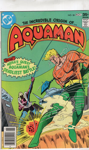 Aquaman #58 "The Incredible Origin..." Bronze Age VG+