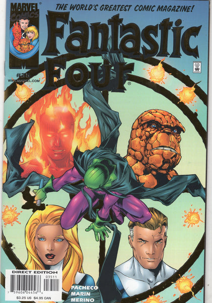 Fantastic Four Vol 3 #35 Fancy Foil Cover NM-
