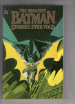 Greatest Batman Stories Ever Told Vol 1 Trade Paperback First Print FVF