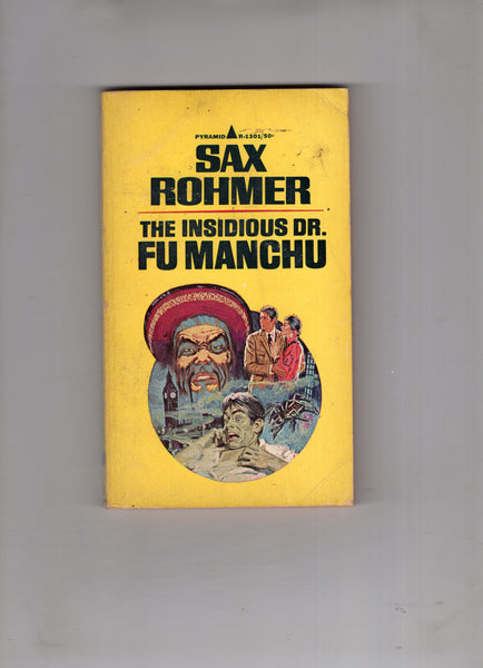 Sax Rohmer "The Insidious Dr. Fu Manchu" Very HTF Vintage Paperback Pyramid Books VG
