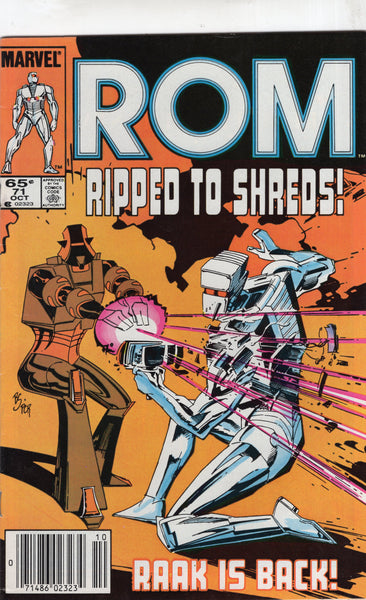 Rom Spaceknight #71 HTF Later Issue News Stand Variant FN