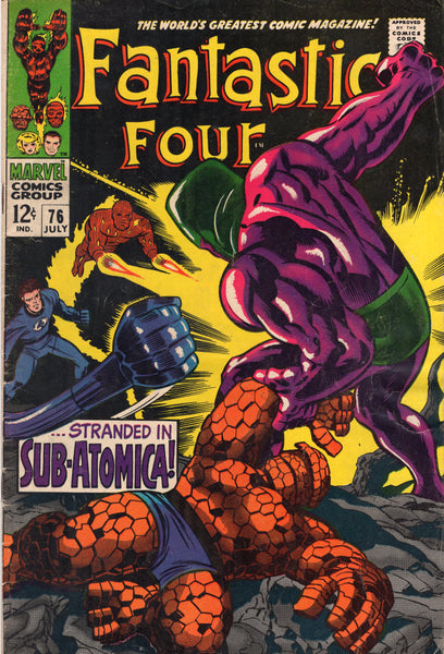 Fantastic Four #76 Stranded In Sub-Atomica! Silver Age Kirby Classic GVG