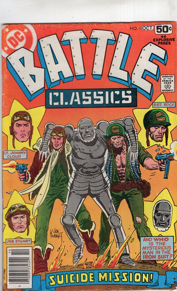 Battle Classics #1 Suicide Mission! Sgt. Rock! Bronze Age! VG