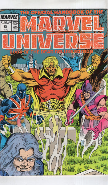 Official Handbook Of The Marvel Universe #20 Book Of The Dead Deluxe Edition HTF VF