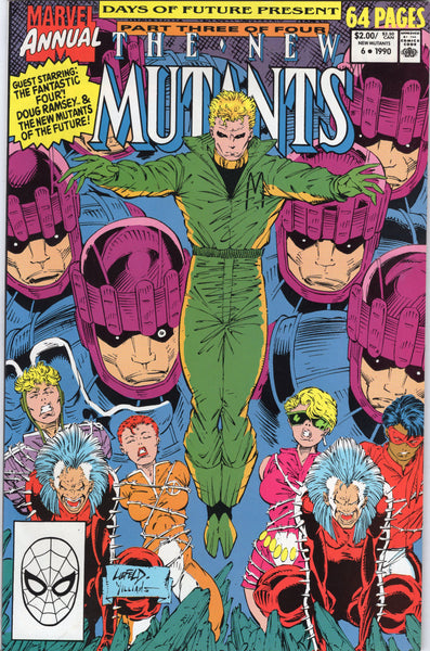 New Mutants Annual #6 Days Of Future Present First Appearance Of Shatterstar VF+