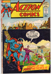 Action Comics #412 "Secret Of The First Metropolis" Bronze Age Bigger and Better Issue Small Piece Of Tape On Cover VG
