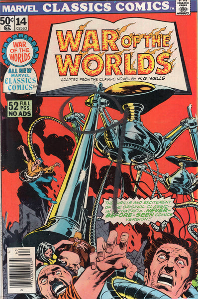Marvel Classics Comics #14 "War Of The Worlds" H.G. Wells Classic Bronze Age VGFN