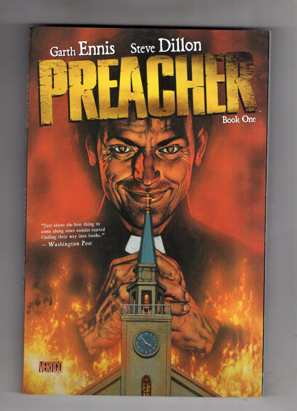 Preacher Book #1 Trade Paperback First Print Mature Readers VFNM