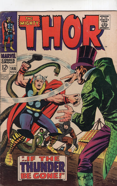 Thor #146 The Ringmaster And His Circus Of Crime! Silver Age Kirby Classic VG