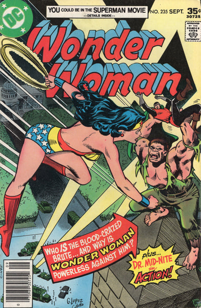 Wonder Woman #235 Powerless! Bronze Age FVF