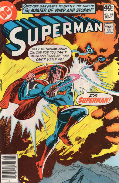 Superman #348 The Master Of Wind And Storm! FN