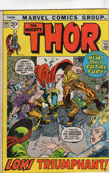 Thor #194 Loki Triumphant! Bronze Age VG