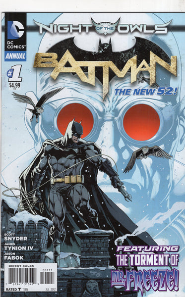 Batman Annual #1 DC New 52 Series "Night Of The Owls" FVF