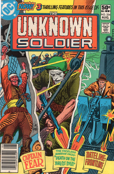 Unknown Soldier #254 "3 Thrilling Features" News Stand Variant FN