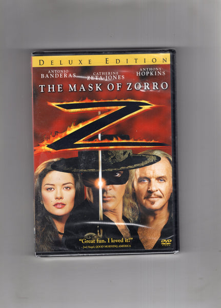 Mask Of Zorro DVD Banderas Zeta-Jones Hopkins Sealed New
