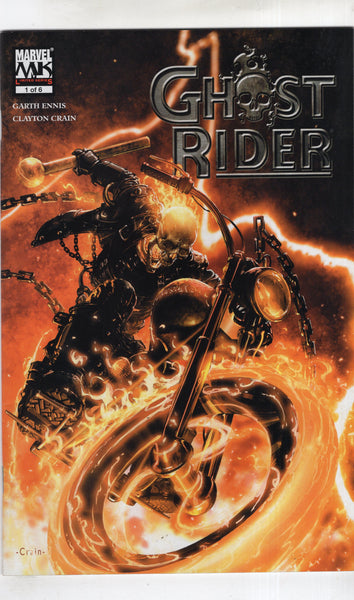 Ghost Rider #1 2006 Mini-Series Clayton Crain Art! VFNM