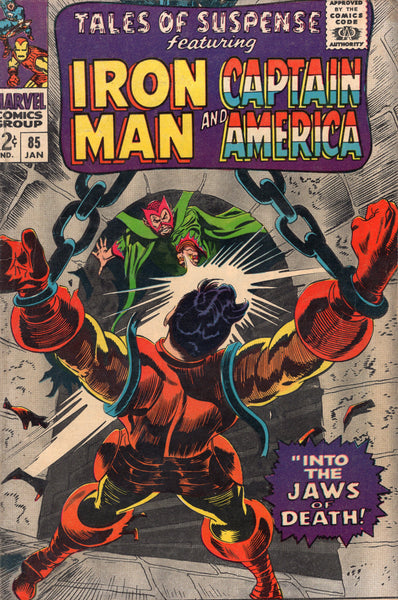 Tales Of Suspense #85 Iron Man And Captain America "Into The Jaws Of Death!" Silver Age Classic VGFN