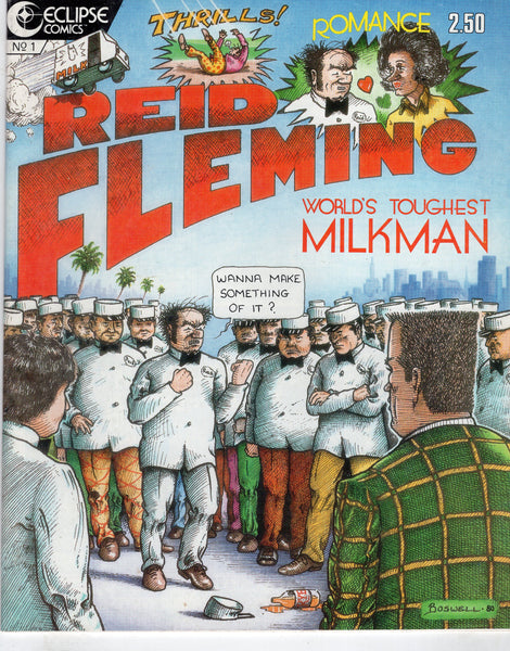 Reid Fleming World's Toughest Milkman #1 Magazine Eclipse Comics Fifth Print Mature Readers VF
