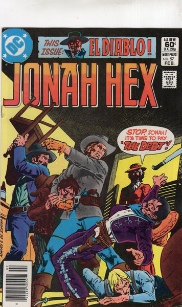 Jonah Hex #57 "Time To Pay The Debt!" News Stand Variant FVF