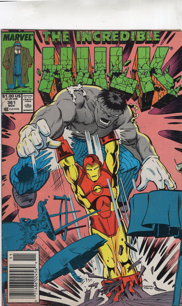 Incredible hulk #361 Iron Man Crashed The Party! News Stand Variant VG