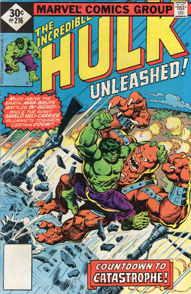 Hulk #216 VS The Bi-Beast Whitman Variant Bronz Age FVF