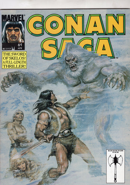 Conan Saga Magazine #61 The Sword Of Skelos (great story!) FN