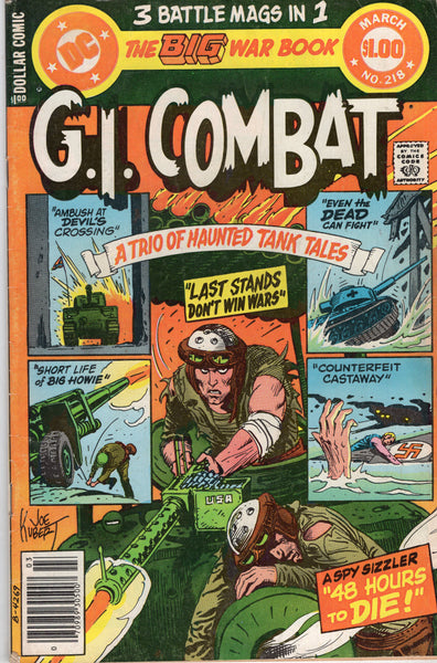 G.I. Combat #218 Dollar Giant VG