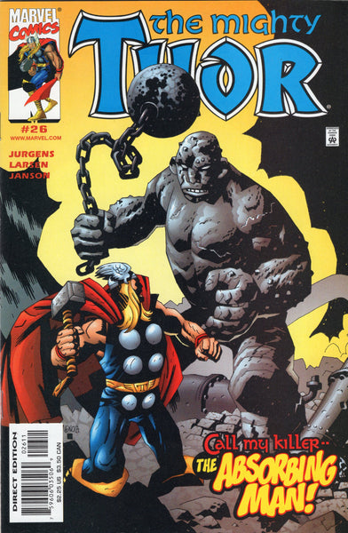 Thor #26 Call My Killer... The Absorbing Man! Mignola Cover NM-