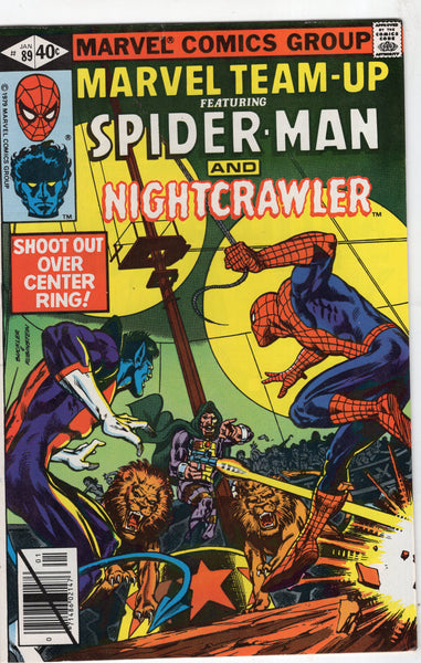 Marvel Team-Up #89 Spidey & Nightcrawler "Shoot Out Over Center Ring!" FVF