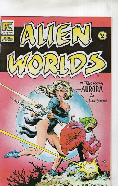 Alien Worlds #2 HTF Pacific Comics Dave Stevens Art! FN
