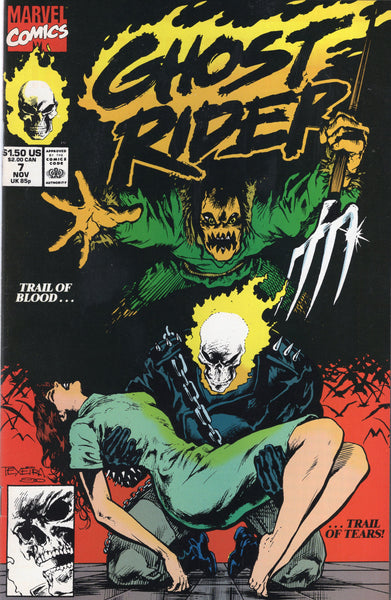 Ghost Rider Vol 2 #7 "Trail Of Blood..." VF
