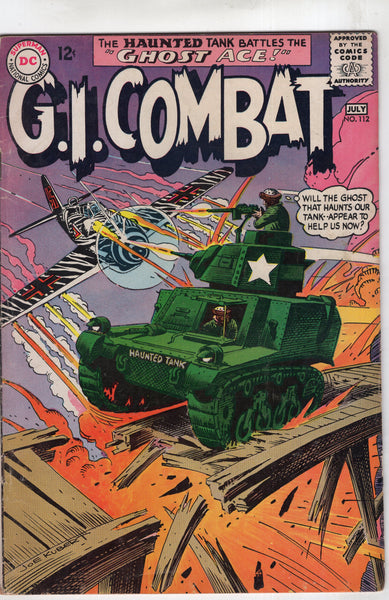 G.I. Combat #112 "The Ghost Ace!" Silver Age Classic VGFN
