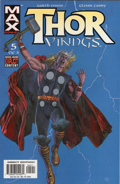 Thor: Vikings #5 "See You In Valhalla!" Garth Ennis Glenn Fabry Mature Readers VF