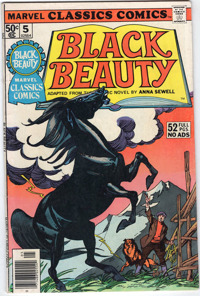 Marvel Classics Comics #5 Black Beauty Adaptation Bronz Age FN