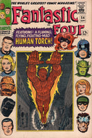 Fantastic Four #54 The Fighting-Mad Human Torch, Inhumans And Early Black Panther! Silver Age Kirby Classic! VG-