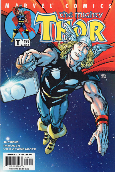 Thor #39 Jake Is The God Of Thunder! Barry Smith Cover VF+