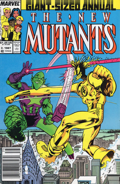 New Mutants Annual #3 The Impossible Man News Stand Variant FVF