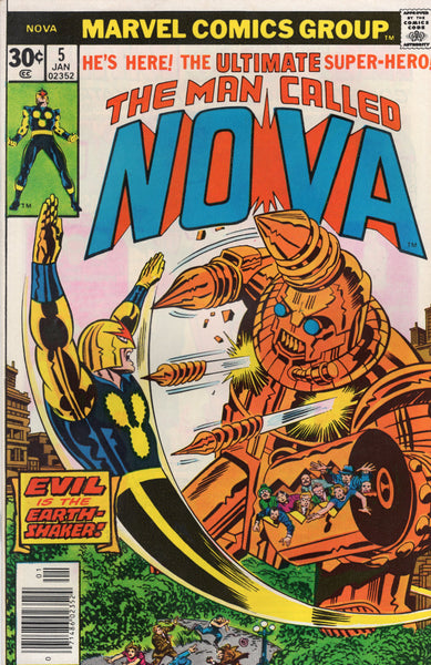 Nova #5 Evil Is The Earth-Shaker Bronze Age FVF