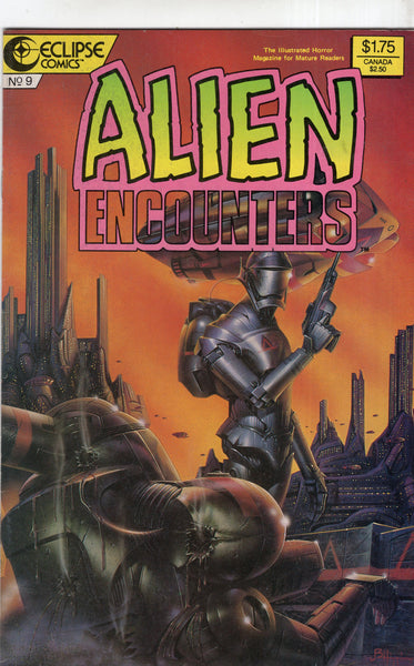 Alien Encounters #9 HTF Eclipse Comics Mature Readers FVF