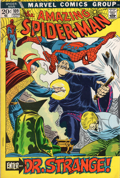 Amazing Spider-Man #109 Enter Dr. Strange Bronze Age Romita Classic FVF