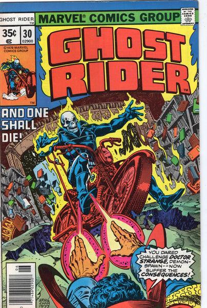 Ghost Rider #30 You Dared Challenge Dr. Strange? Bronze Age Classic FVF
