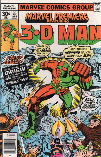 Marvel Premiere #35 3-D Man VFNM