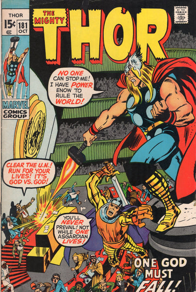 Thor #181 "One God Must Fall!" Neal Adams Art Early Bronze Age Key FN