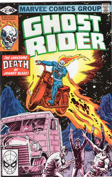 Ghost Rider #42 The Lonesome Death Of Johnny Blaze! FN