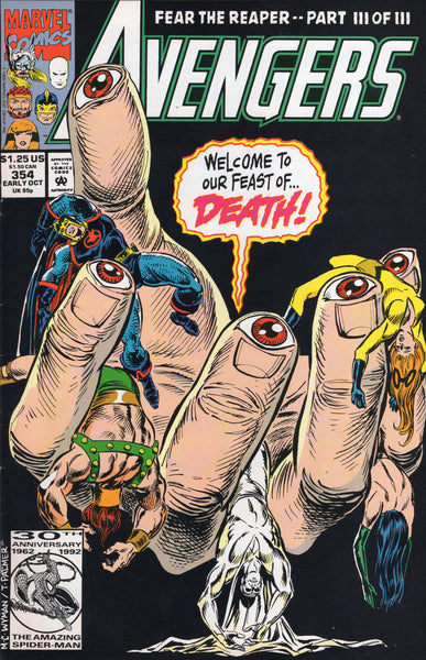 Avengers #354 "Welcome To Our Feast Of... Death!" VF