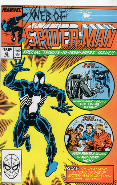 Web of Spider-Man #35 "Tribute To Teens" Issue VFNM