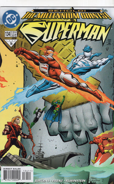 Superman #134 The Millenium Giants! VF