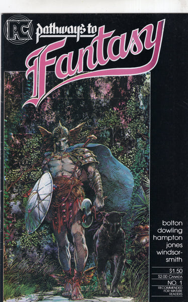 Pathways To Fantasy #1 HTF Pacific Comics Bolton Hampton Jones Windsor-Smith Mature Readers FN+